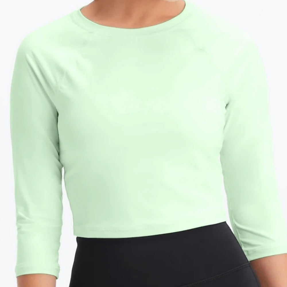 Fabletics Women's Green Crop-top